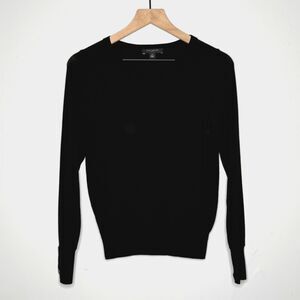 Ann Taylor Womens Crewneck Sweater Small Petite Preppy Classic Office Minimalist